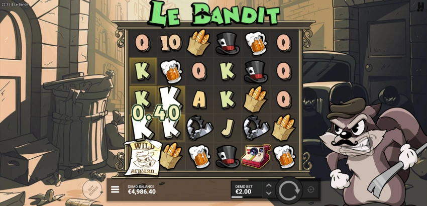 Características del Juego de Le Bandit Slot