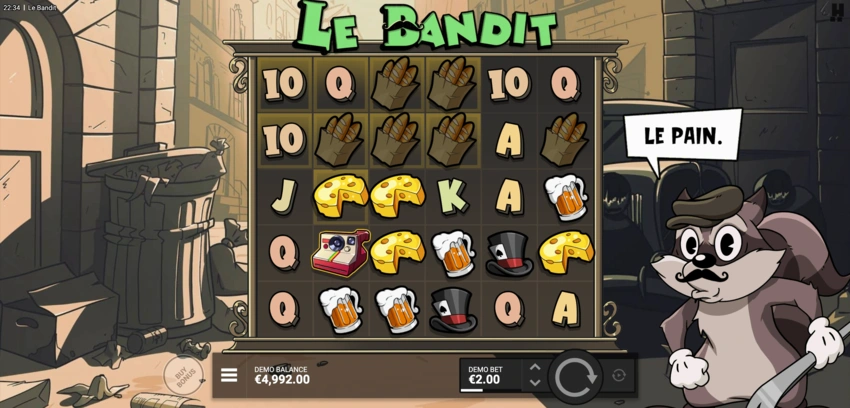 Gráficos del Juego de Le Bandit Slot