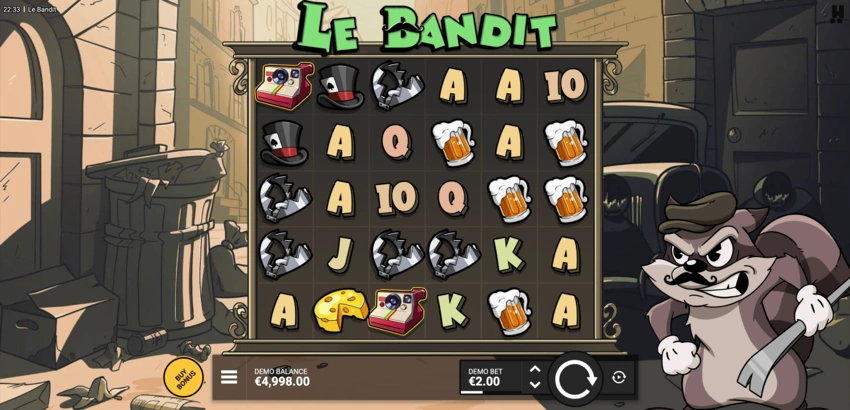 Tema del Juego de Le Bandit Slot